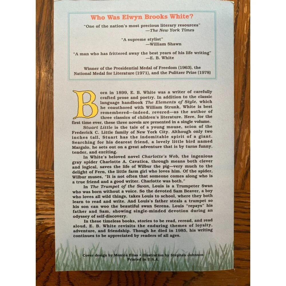 E.B. White 3 Novels In 1 - Charlotte's Web , Stuart Little - Picture 3 of 9